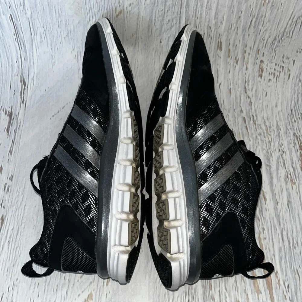 Adidas Black Tennis Shoes Men’s Size 9.5 Athletic Sneakers